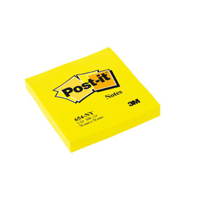 Post - it 654 Notizzettel Block gelb rckstandsfrei ablsbar und immer wieder haftend