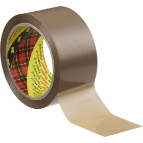 Scotch® Verpackungsklebeband 305 braun, leise, für leichte Kartons, 
