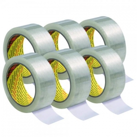 Scotch® Verpackungsklebeband 309 transparent, leise, für leichte bis mittelschwere Kartons, 