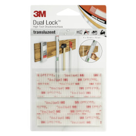 3M Dual Lock Klebe und Klett, vier Streifen temporäre Befestigung für Innen und Außen, 