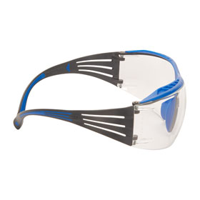 3M Schutzbrille SecureFit 400X mit integriertem Augenbrauenschutz und angenehm flexiblen Bügeln