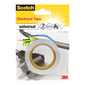 3M Scotch Isolierband universal weiß flexibles PVC Elektriker - Isolierband