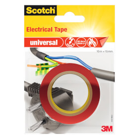 3M Scotch Isolierband universal rot flexibles PVC Elektriker - Isolierband