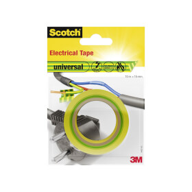 3M Scotch Isolierband universal gelb / grün flexibles PVC Elektriker - Isolierband