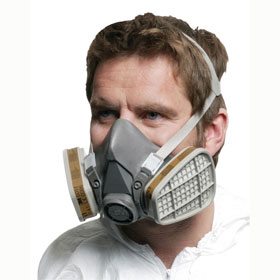 Atemschutzmasken Arbeitsschutzbekleidung 3M Atemschutzmaske Halbmaske, Gre L, nach EN 140