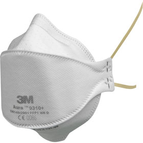 Atemschutzmasken 3M Aura Atemschutzmaske ohne Ausatemventil, 