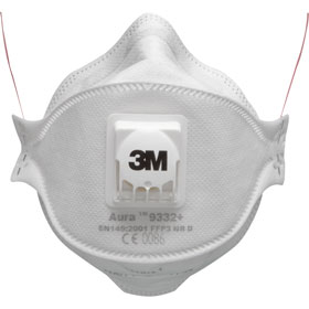 Atemschutzmasken 3M Atemschutzmaske Aura mit Cool Flow™ Ausatemventil, 