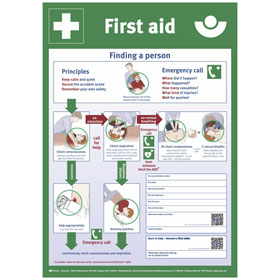 Aushang - Berufsgenossenschaft Anleitung zur Ersten Hilfe bei Unfllen