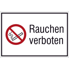 Verbots - Kombischild Rauchen verboten