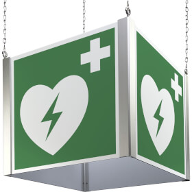 Rettungszeichenwürfel Automatischer externer Defibrilator