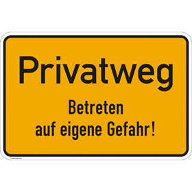 Hinweisschild fr Gewerbe und Privat Privatgrundstck - Unbefugten ist das Betreten und Befahren verboten!