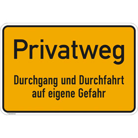 Hinweisschild fr Gewerbe und Privat Privatgrundstck - Unbefugten ist das Betreten und Befahren verboten!