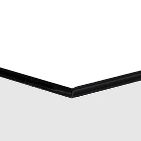 Individuell gefertigter Wegweiser Aluminium-Verbundplatte 3,0 mm weiß, Ecken spitz, ohne Bohrung