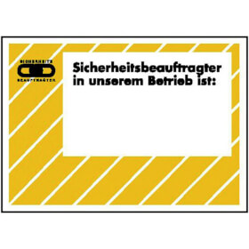 Aushang - Arbeitssicherheit Sicherheitsbeauftragter in unserem...