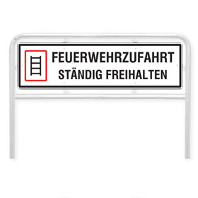 Hinweisschild fr Feuerwehrzufahrten Feuerwehrzufahrt Stndig freihalten