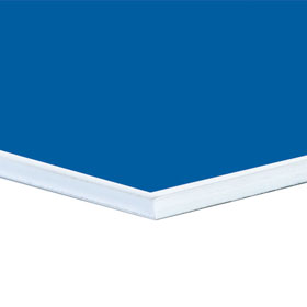 Individuell gefertigtes Parkplatzschild mit Logo Aluminium 2,0 mm weiß, Ecken rund, ohne Bohrung