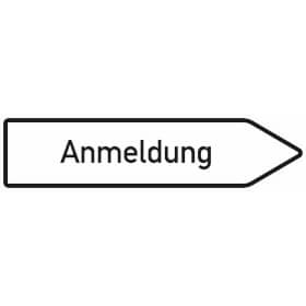 Innerbetrieblicher Wegweiser rechts Anmeldung