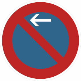 Verkehrsschild nach StVO - Nr. 286 - 10,  Nr. 286 - 20 Eingeschränktes Haltverbot,  Anfang oder Ende