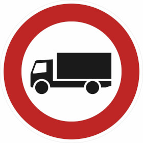 Verkehrsschild nach StVO - Nr. 253 Verbot für Lastkraftwagen über 3, 5t