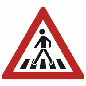 Verkehrsschild nach StVO - Nr. 145 - 22 Fußgängerüberweg