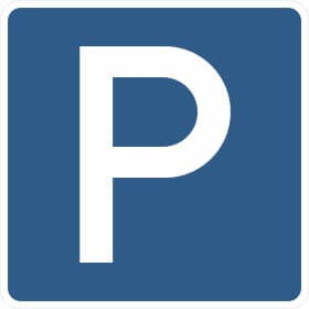 Verkehrsschild nach StVO - Nr. 314 - 50 Parkplatz