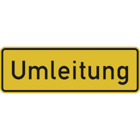 Verkehrsschild nach StVO / Typ 1,  Nr. 457 Umleitungsankündigung