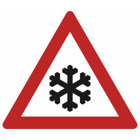 Verkehrsschild nach StVO - Nr. 113 Schnee -  oder Eisglätte