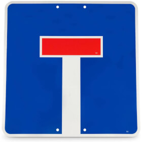 Verkehrsschild nach StVO - Nr. 357 Sackgasse