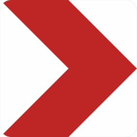 Verkehrszeichen nach StVO - Nr. 625 - 20 Richtungstafel rechtsweisend