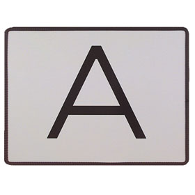 Warntafel zur Kennzeichnung von Abfalltransporten (A-Tafel), starr, verzinktes Stahlblech 1,25 mm,