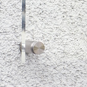 Individuell gefertigtes Praxis-/Kanzleischild Einscheiben-Sicherheitsglas 8,0 mm transparent, Ecken spitz, 4 Bohrungen