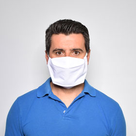PONGS Mehrweg Mund-Nasen-Maske Typ C, mit Antibac-Hygieneschutz, waschbar