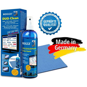 ROGGE Display - Reiniger DUO - Clean 250ml, geeignet fr LCD / TFT / LED / Plasma und Touch Displays, 