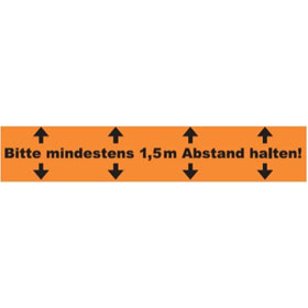 Klebeband - Bitte mindestens 1,5m Abstand halten!  