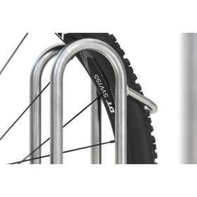 Fahrradständer Bügelparker WSM  für Reifenbreite bis 5,5 cm, Radabstand 35,0 cm, Center - 3 Einstellplätze, L: 1