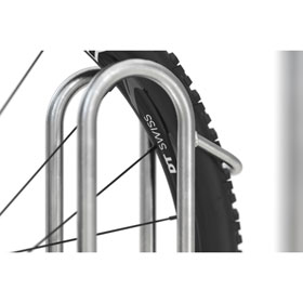 Fahrradstnder Bgelparker WSM  fr Reifenbreite bis 5,5 cm, Radabstand 35,0 cm, Center - 3 Einstellpltze, L: 1