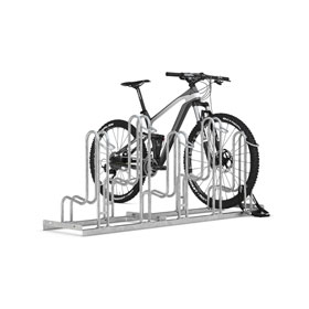Fahrradständer Bügelparker WSM  für Reifenbreite bis 5,5 cm, Radabstand 35,0 cm, Center - 3 Einstellplätze, L: 1