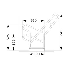 Fahrradstnder Anlehnparker 2502 XBF,