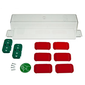 Fluchthaube E - komplett Haube mit Piktogramm,  2 Unterplatten grün, 