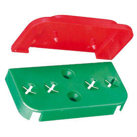 Ersatzteile für Fluchthauben Modelle D2, E und K Unterplatten für Haubenbefestigung, grün,