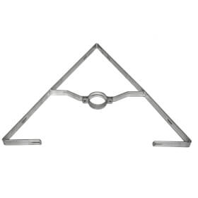 Metallschelle für Dreieckskonstruktion (3 Schilder) zur Befestigung von 3 Schildern
