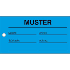 Qualittskennzeichnung Etiketten Text: Muster