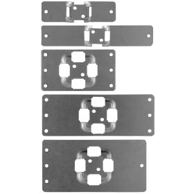 Kennflex Schildertrger aus Edelstahl (V2A) zum Aufnieten von gravierten und bedruckten Schildern