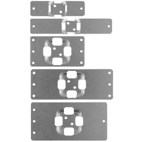 Kennflex Schilderträger aus Aluminium eloxiert zum Aufnieten von gravierten und bedruckten Schildern