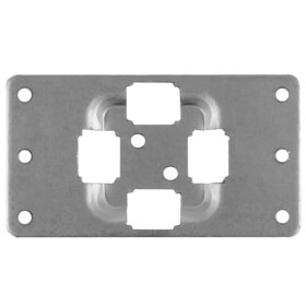 Kennflex Schilderträger aus Aluminium eloxiert zum Aufnieten von gravierten und bedruckten Schildern