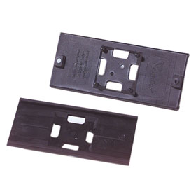 Kennflex Schilderträger aus PBT - Kunststoff ohne Endkappen, schwarz, 