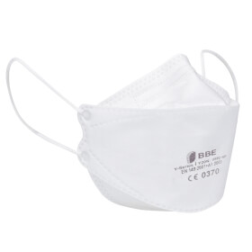FFP2 Maske BBE zweifach faltbare Einweg-Schutzmaske FFP2 NR Mundschutz mit CE-Kennzeichnung