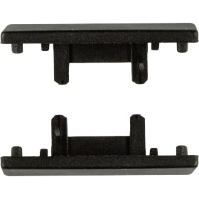Kennflex ABS-Kunststoff Profilschienen inkl. Endkappen Set mit individuel gefertigtem Thermograv-Schild zum Einschieben