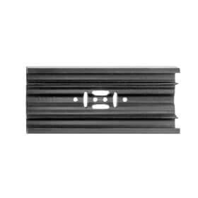 Kennflex ABS-Kunststoff Profilschienen inkl. Endkappen Set mit blanko Thermograv-Schild zum Einschieben