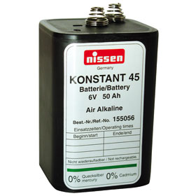 Batterie Konstant 45, 6 V, 45 - 50 Ah,  nicht wiederaufladbar